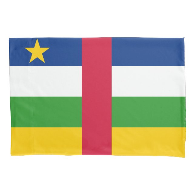 Bandeira da República Centro-Africana (RCA) (Frente-Esquerda)