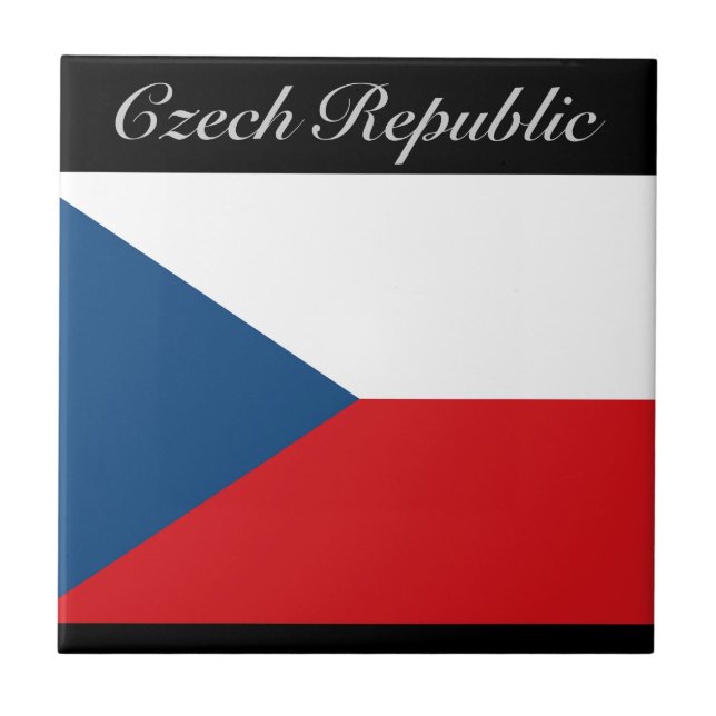 Bandeira da República Checa - República Checa (Frente)