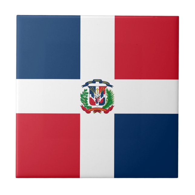Bandeira da República Dominicana (Frente)
