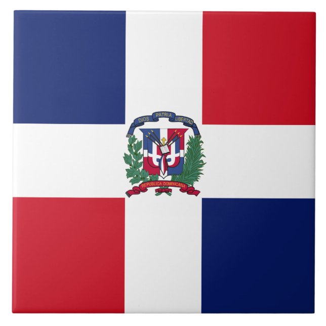 Bandeira da República Dominicana (Frente)