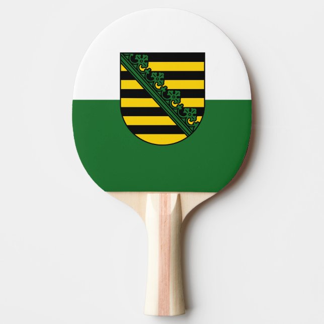 Bandeira da Saxónia Raquete de ping pong (Frente)