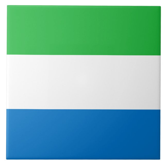 Bandeira da Serra Leoa (Frente)