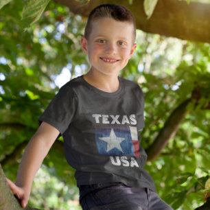 bandeira da sua cidade natal TEXAS camiseta