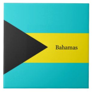bandeira das Bahamas, etiquetada