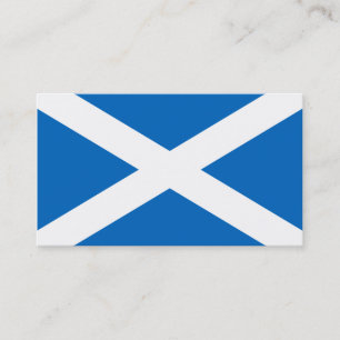 Bandeira das cartões de visitas da Escócia
