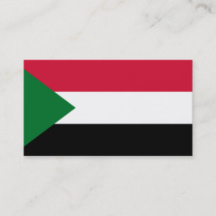 Bandeira das Cartões de visitas do Sudão