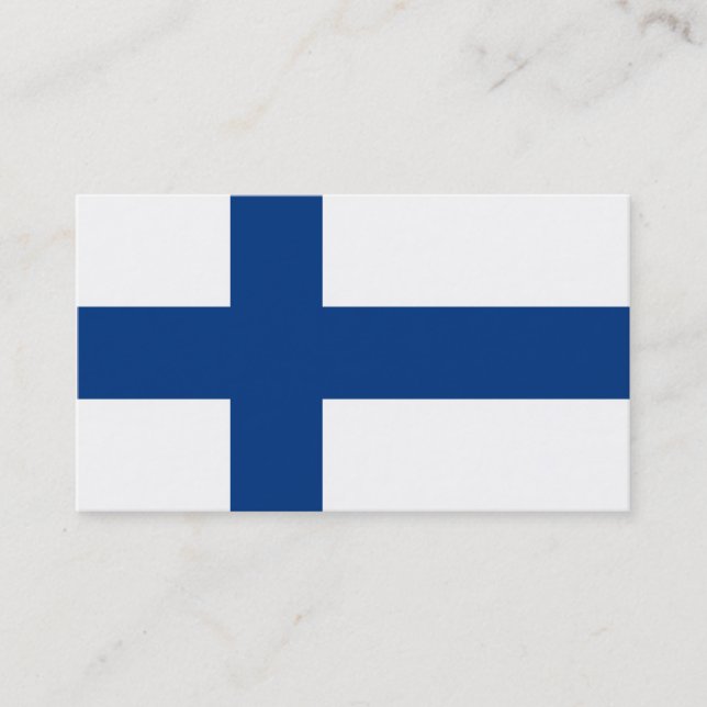 Bandeira das Cartões de visitas finlandesas (Frente)