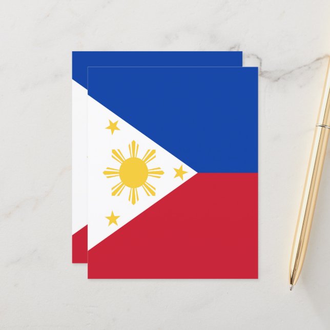 Bandeira das Filipinas (Frente/Verso In Situ)