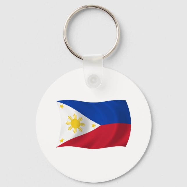Bandeira das Filipinas Chaveiro (Frente)