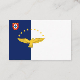 Bandeira das ilhas Açores Cartão de visita