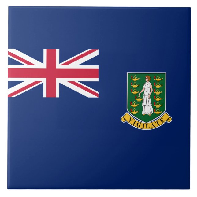 Bandeira das Ilhas Virgens Britânicas (BVI) (Frente)