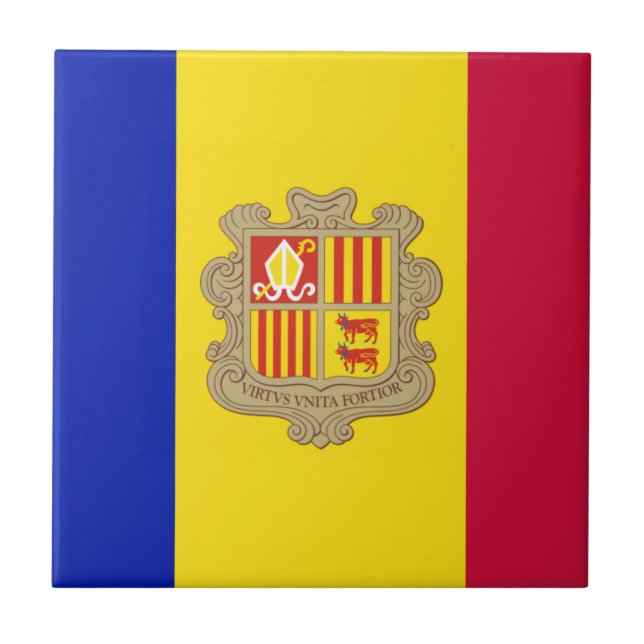 Bandeira de Andorra (Frente)
