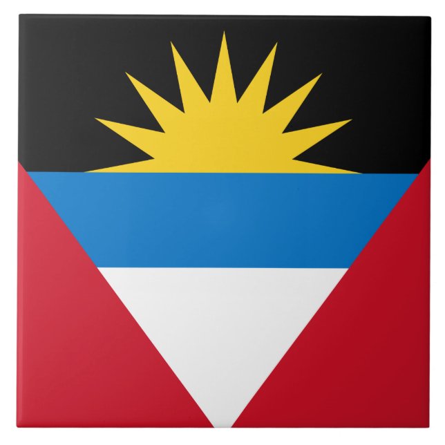 Bandeira de Antígua e Barbuda (Frente)