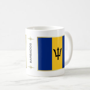 Bandeira de Barbados + Caneca do mapa