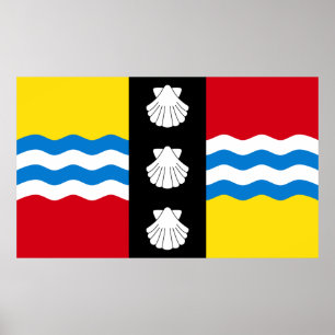 Bandeira de Bedfordshire Poster