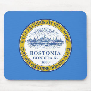 Bandeira de Boston, Massachusetts Mouse Pad