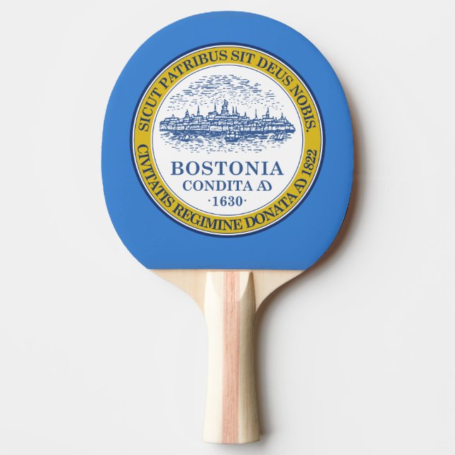 Bandeira de Boston, Raquete de ping pong de Massac (Frente)