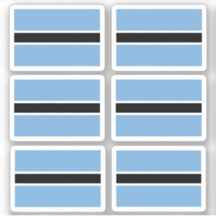 Bandeira de Bostwana - um adesivo de coleção