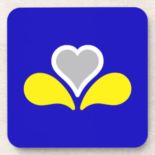 Bandeira de Bruxelas, Bélgica Porta copos Drink