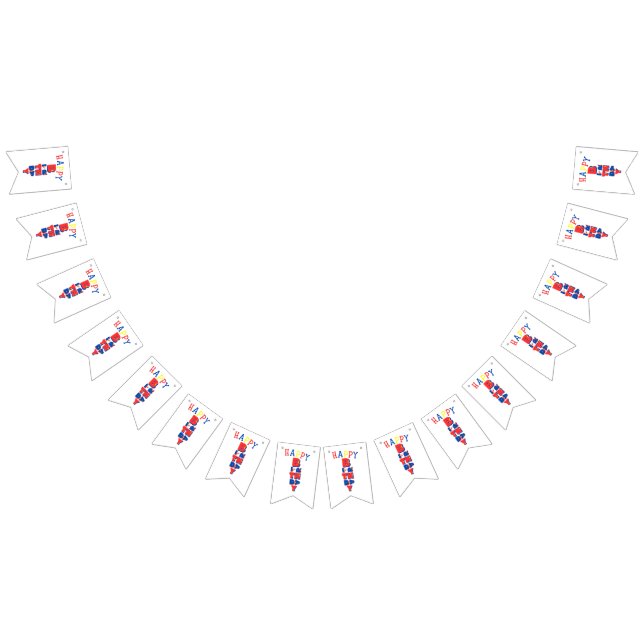 Bandeira de Bunting Color Remix de Aniversário Fel (Todos)