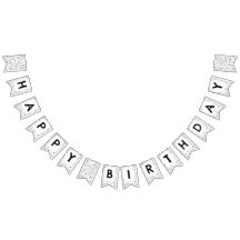 Bandeira de Bunting de Pontos de Aquarela de Confe