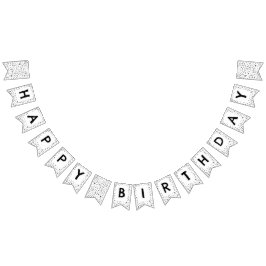 Bandeira de Bunting de Pontos de Aquarela de Confe