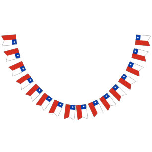 Bandeira de bunting do Chile
