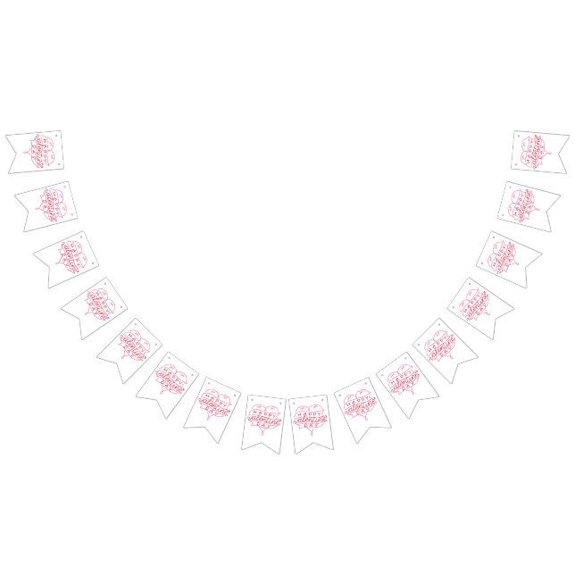 Bandeira de Bunting do Dia dos Namorados (Todos)