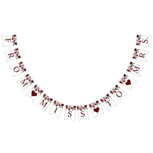 Bandeira de Chá de Noiva Rosa Borgonha (Todos)