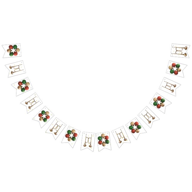 Bandeira de chifres e sinos de Natal (Todos)