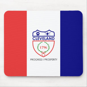 Bandeira de Cleveland, Ohio Mouse Pad