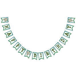 Bandeira de cobertura de flores brancas