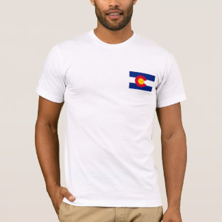 Bandeira de Colorado e camisa das montanhas