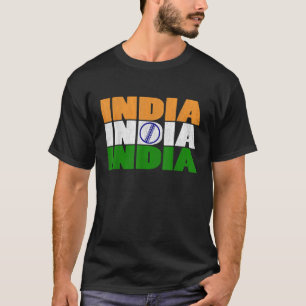 Bandeira de Críquete da Índia com Camisa de Críque