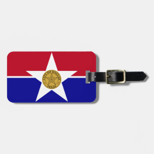 Bandeira de Dallas, Texas - Etiqueta de Bagagem
