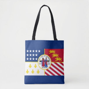 Bandeira de Detroit, Michigan Tote Bag