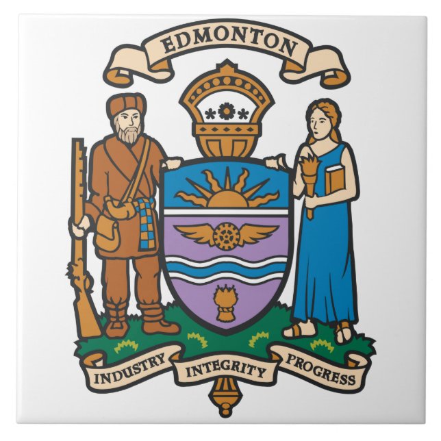 Bandeira de Edmonton (Alberta, Canadá) (Frente)