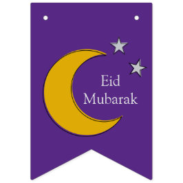 Bandeira de Eid Minimalista Moderna Personalizável