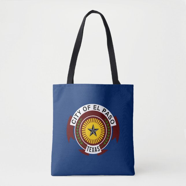 Bandeira de El Paso, Texas Tote Bag (Frente)
