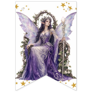 Bandeira de Estrelas Mágicas da Rainha Fada Gótica