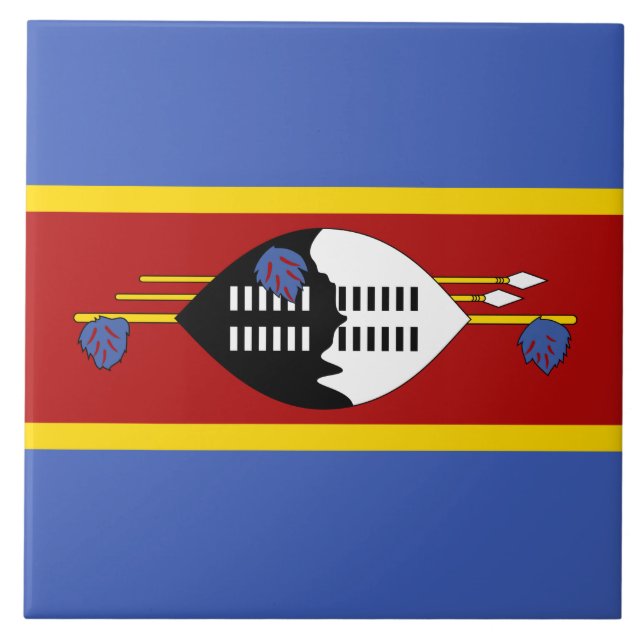 Bandeira de Eswatini (Suazilândia) (Frente)