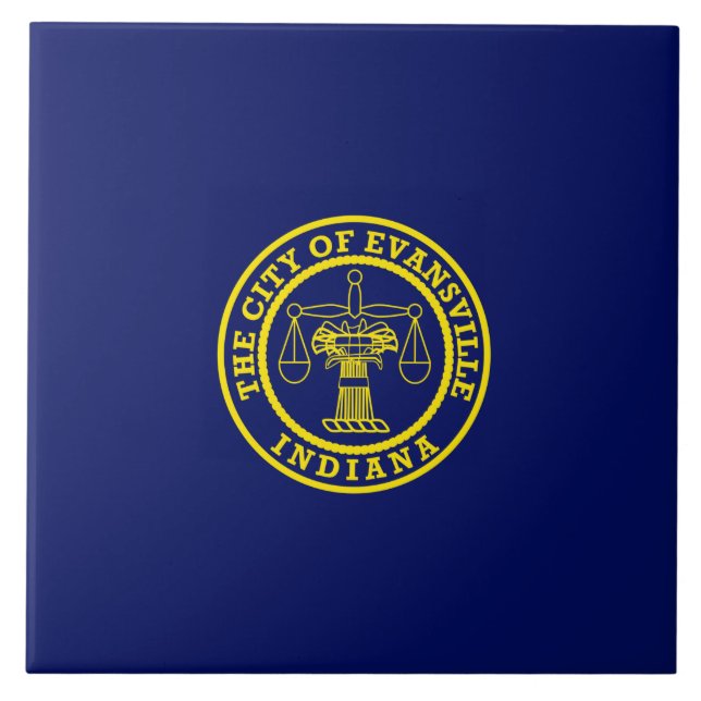 Bandeira de Evansville (Indiana) (Frente)