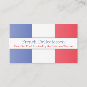 Bandeira de France, cartão de visita inteiramente