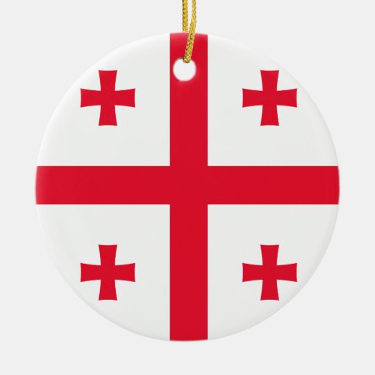 Bandeira de Geórgia Ornamento De Cerâmica