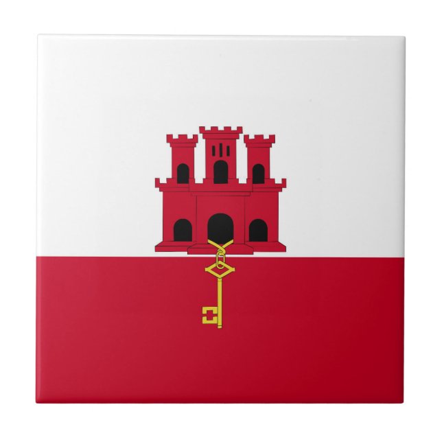 bandeira de Gibraltar (Frente)