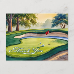 Bandeira de golfe com estilo aquoso de Cartões de 