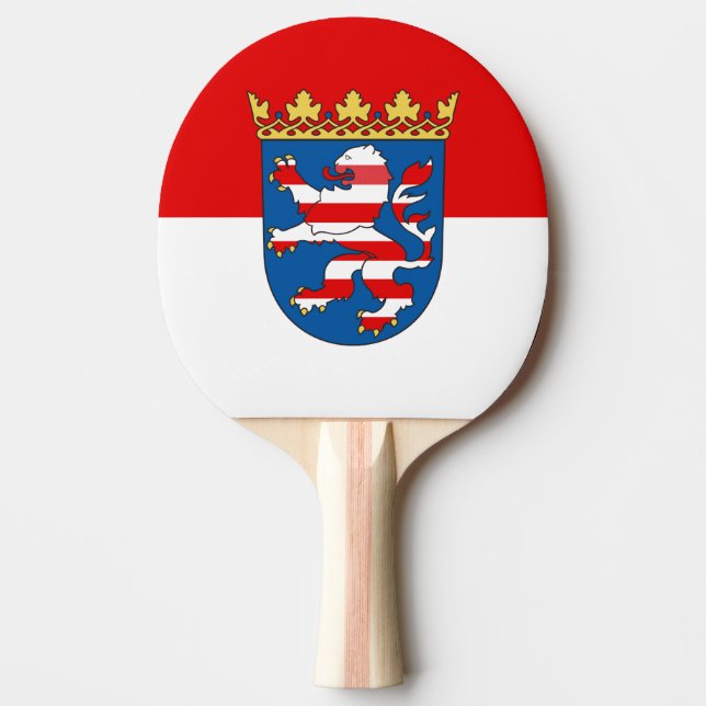 Bandeira de Hesse Raquete de ping pong (Frente)