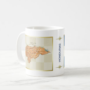 Bandeira de Honduras + Caneca do mapa