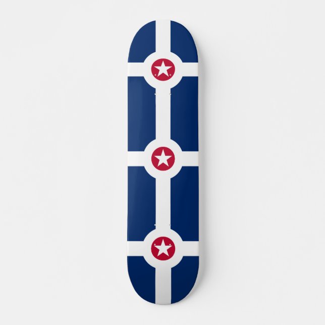 Bandeira de Indianápolis, Indiana Skateboard (Frente)