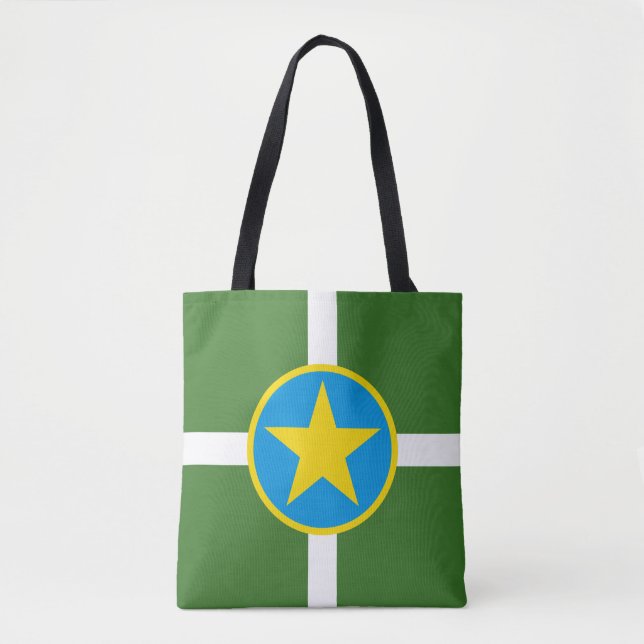 Bandeira de Jackson, Mississippi Tote Bag (Frente)